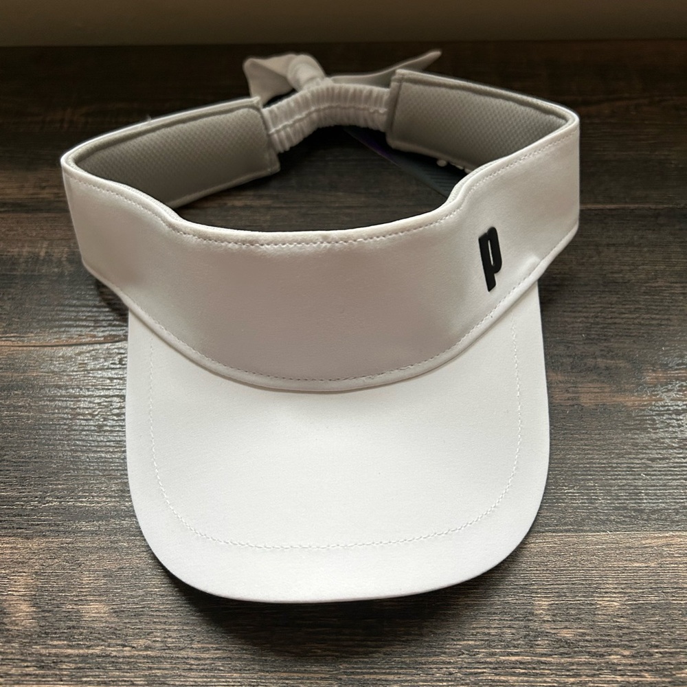 New Prince Girls bow tennis/golf sports white & black visor - Picture 5 of 5